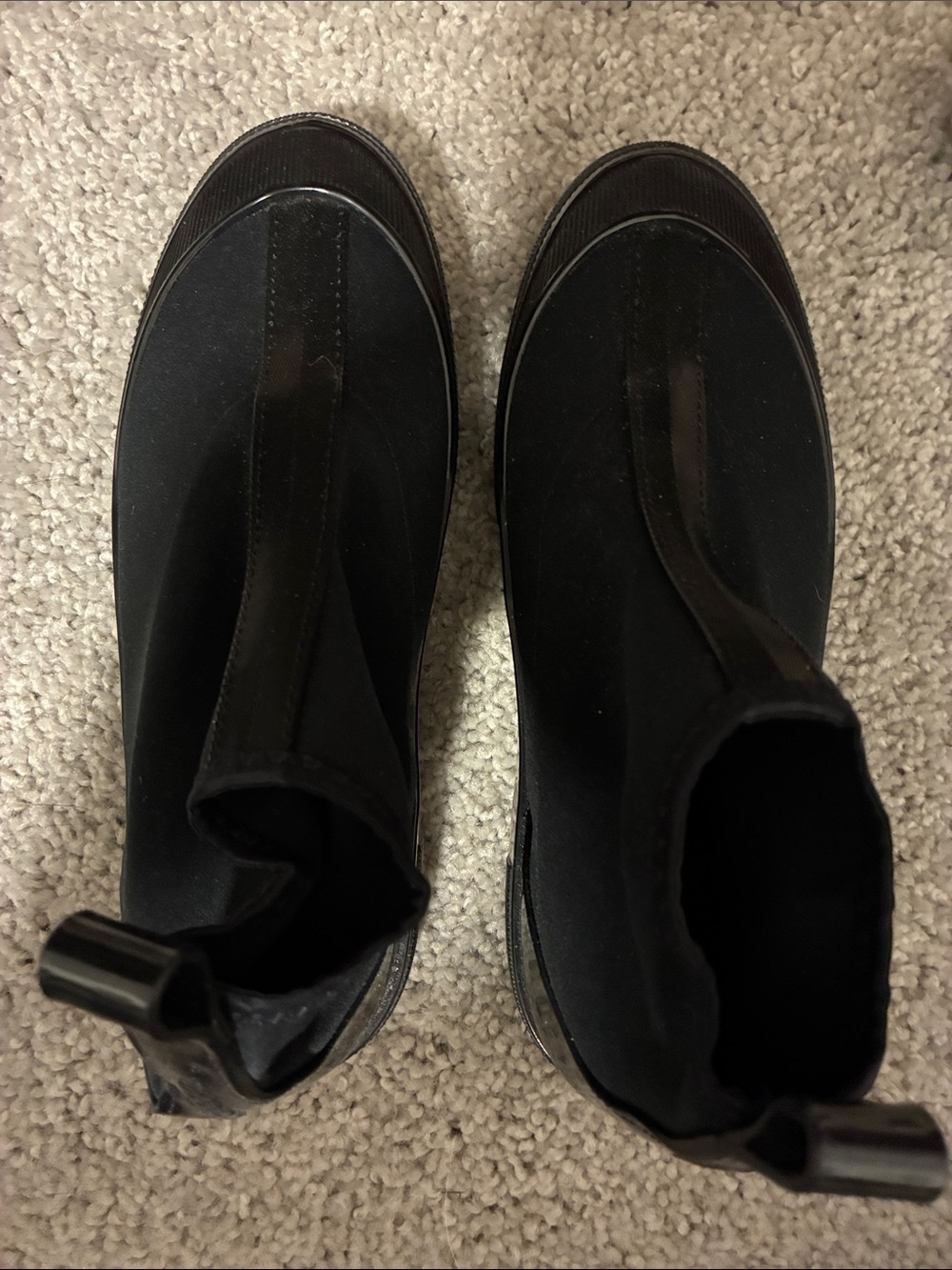 Melissa Black Slip-On Chelsea Rain Boots